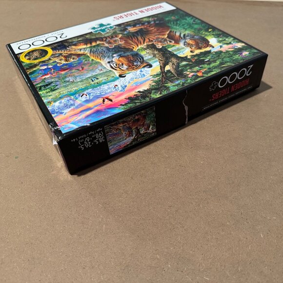 Buffalo Games Hidden Tigers 2000 Piece Jigsaw Puzzle Complete Colorful - Picture 3 of 8